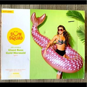 Giant Rose Gold Mermaid Tail Beach Inflatable